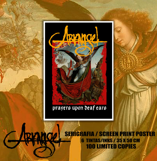 ARKANGEL prayers upon deaf ears SCREENPRINT POSTER