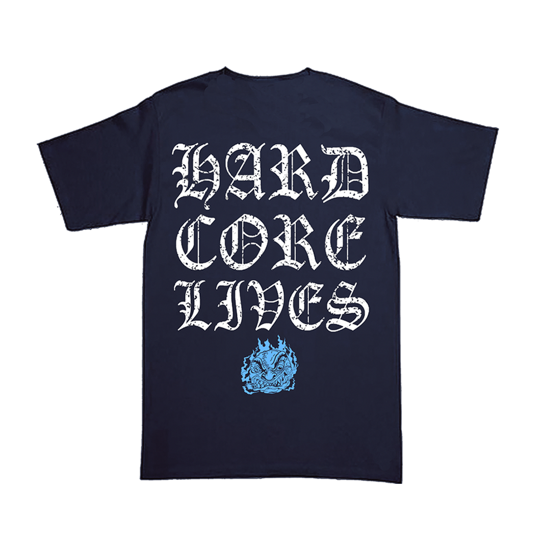 MADBALL hardcore lives / polera azul t shirt