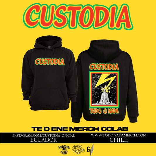 CUSTODIA bad brains rip off x todo o nada colab HOODIE  NEGRO