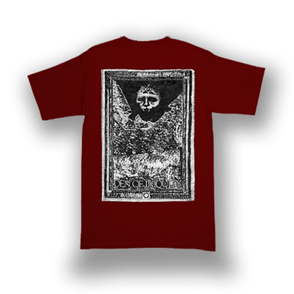 INTEGRITY den of iniquity box pack / polera color burdeo ( t shirt + parche bordado )