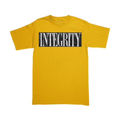 INTEGRITY den of iniquity box pack / polera color mango ( t shirt + parche bordado )