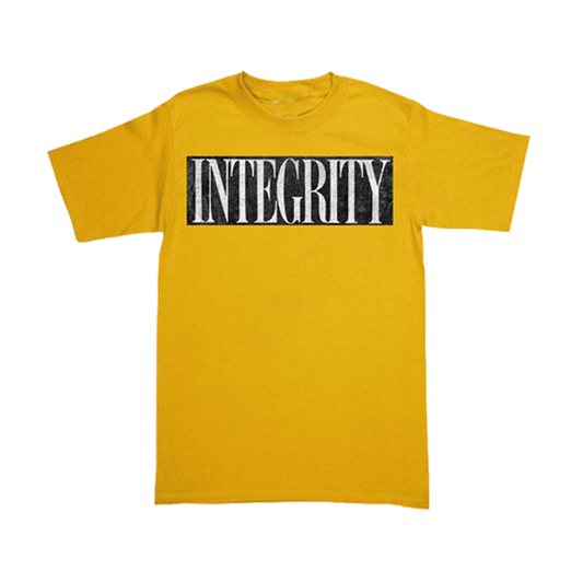 INTEGRITY den of iniquity box pack / polera color mango ( t shirt + parche bordado )