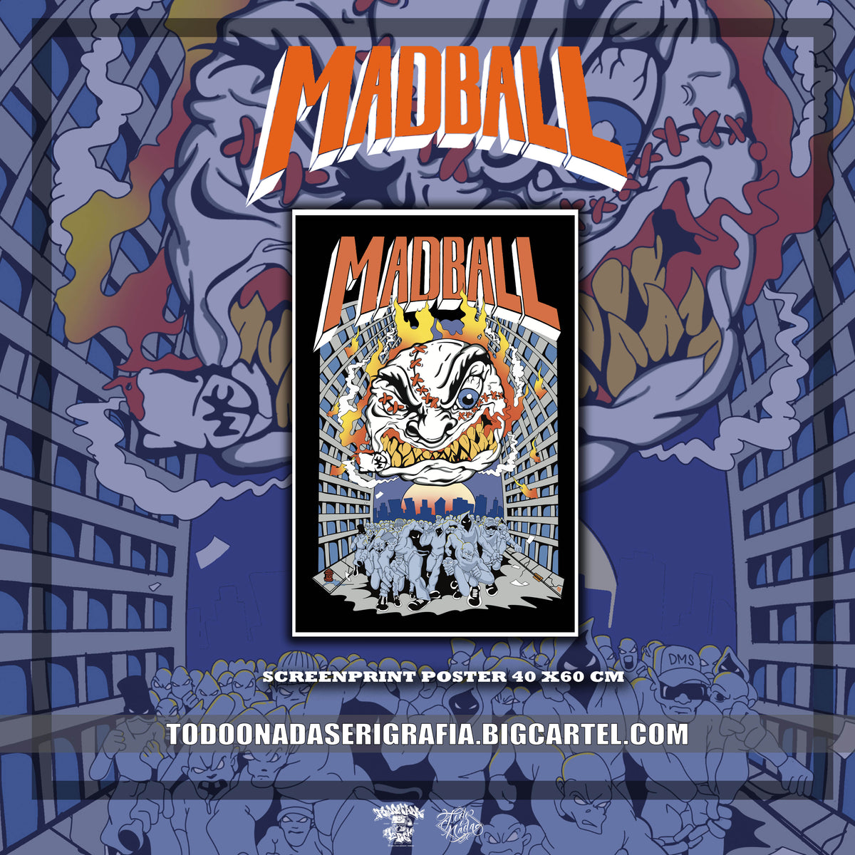 MADBALL hc4hc mayor mayo colab/ 10 tintas  SCREENPRINT ART