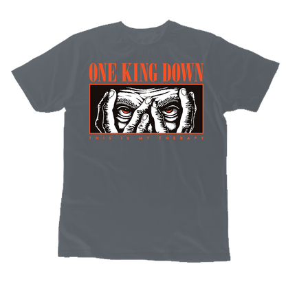 ONE KING DOWN this is my therapy / polera gris carbon
