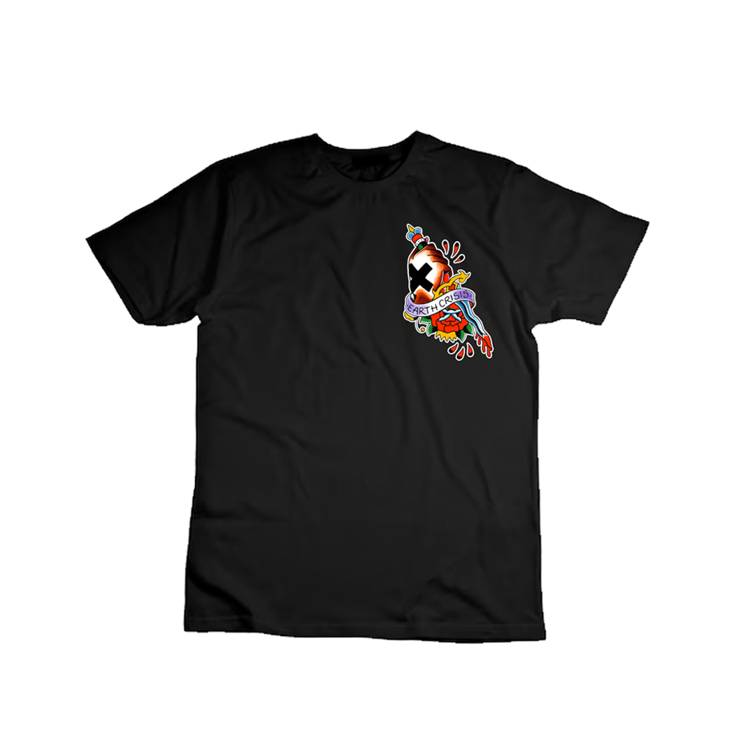 EARTH CRISIS forever true / gustavo ruiz colab / polera negra 8 tintas serigrafia