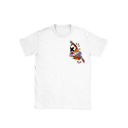 EARTH CRISIS forever true / gustavo ruiz colab / polera blanca 8 tintas serigrafia