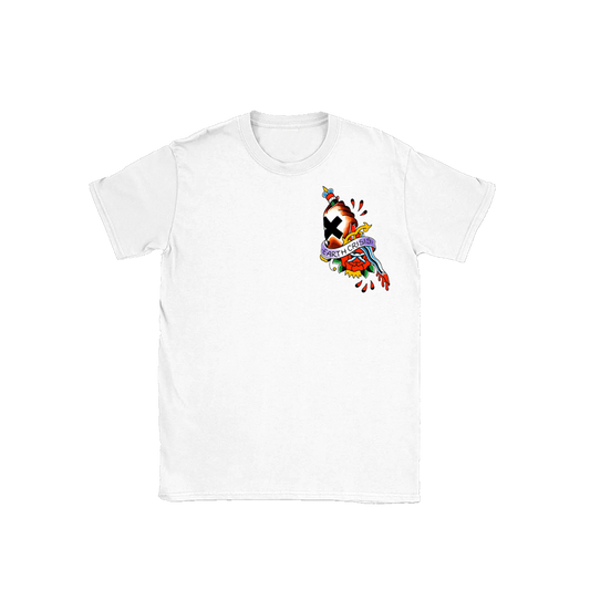 EARTH CRISIS forever true / gustavo ruiz colab / polera blanca 8 tintas serigrafia
