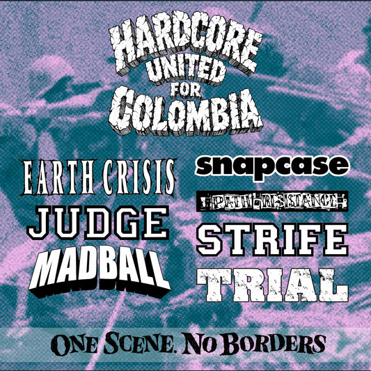 HARDCORE UNITED FOR COLOMBIA polera negra