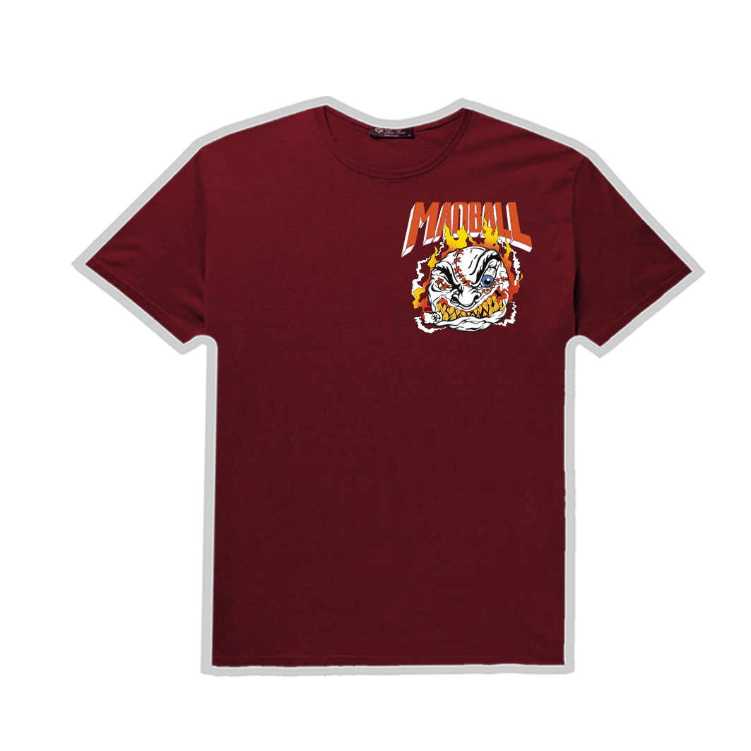 MADBALL mayor mayo colab / serigrafia 10 tintas / polera burdeo