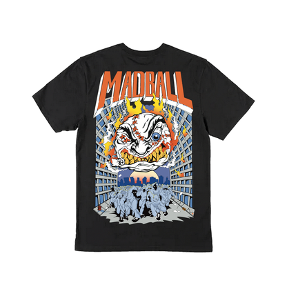MADBALL mayor mayo colab / serigrafia 10 tintas / polera negra