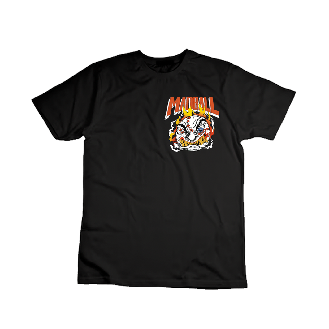 MADBALL mayor mayo colab / serigrafia 10 tintas / polera negra