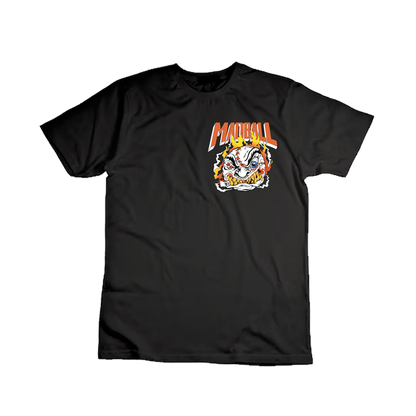 MADBALL mayor mayo colab / serigrafia 10 tintas / polera negra