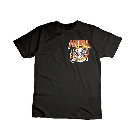 MADBALL mayor mayo colab / serigrafia 10 tintas / polera negra
