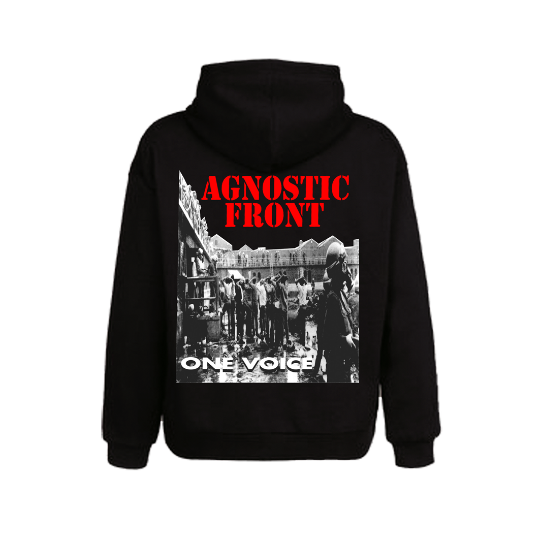 AGNOSTIC FRONT one voice 1992 / poleron negro ( limitado )