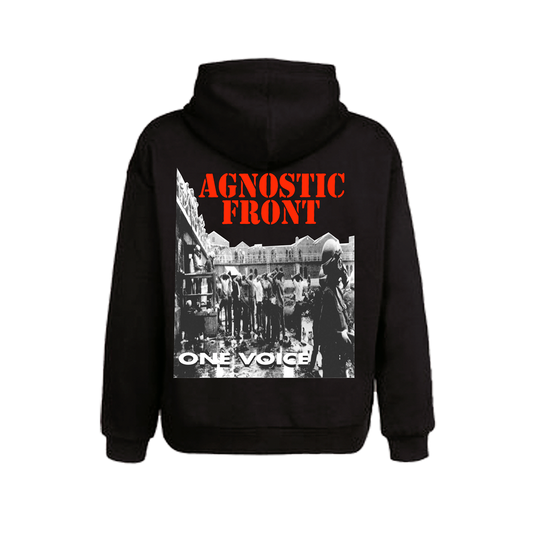 AGNOSTIC FRONT one voice 1992 / poleron negro ( limitado )