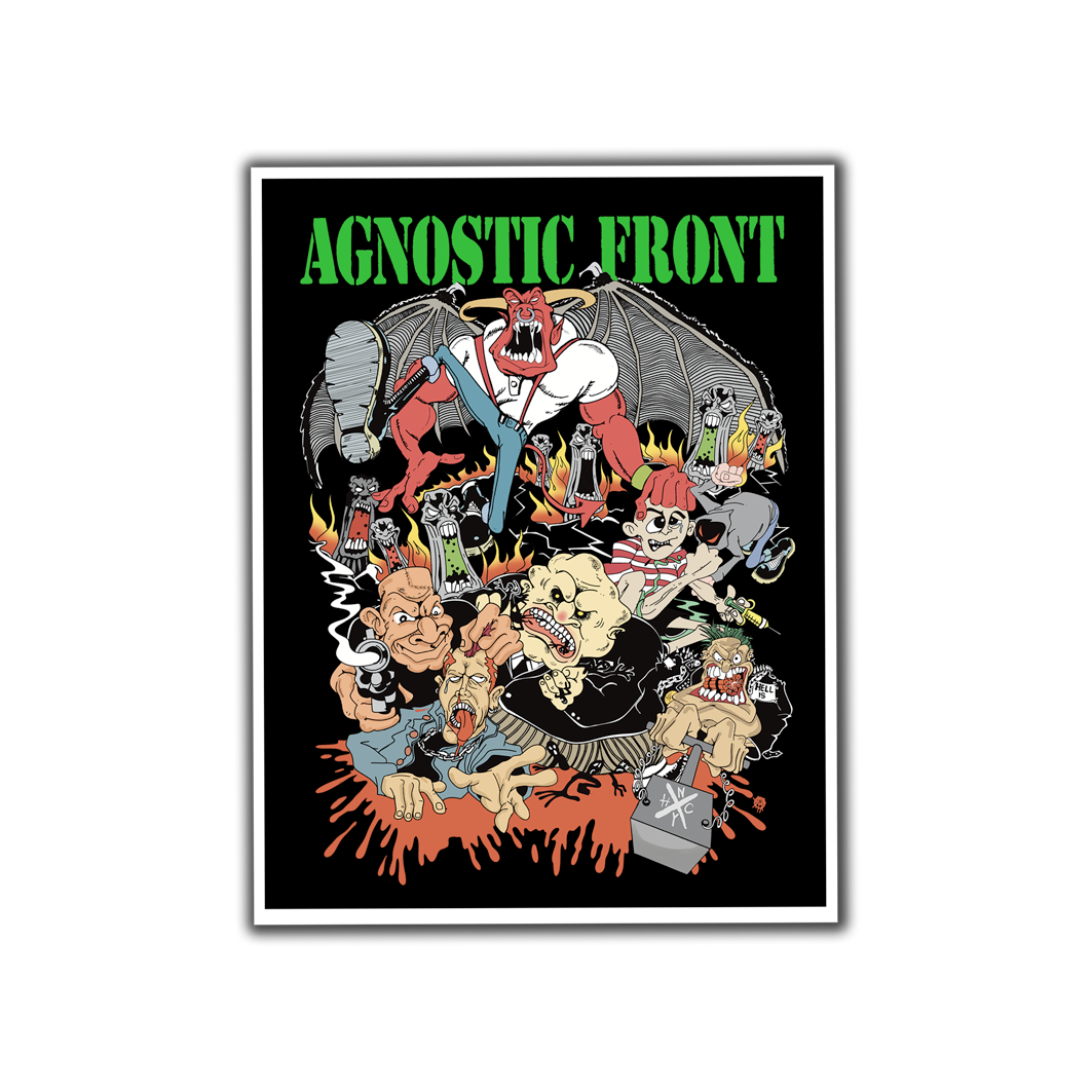 AGNOSTIC FRONT mayor mayo art collab  SCREENPRINT ART