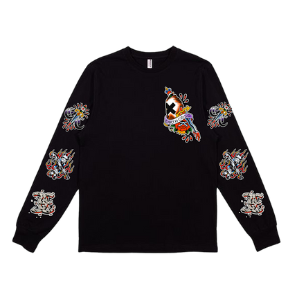 EARTH CRISIS forever true / gustavo ruiz colab / polera manga larga negra